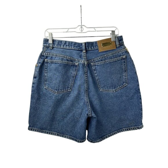 Vintage 80s/90s Lawman Jeans Size 13 High-Waisted Denim Shorts Blue Western - Picture 2 of 11